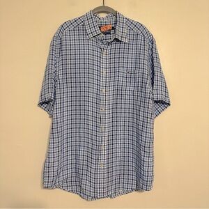 Vineyard Vines Linen Classic Fit Tucker Short Sleeve Button Down Men’s Large